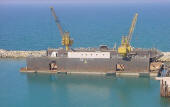 Floating dry dock for sale, lifting capacity 3500 tons